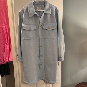 LOFT Jacket Blue Coat Shacket